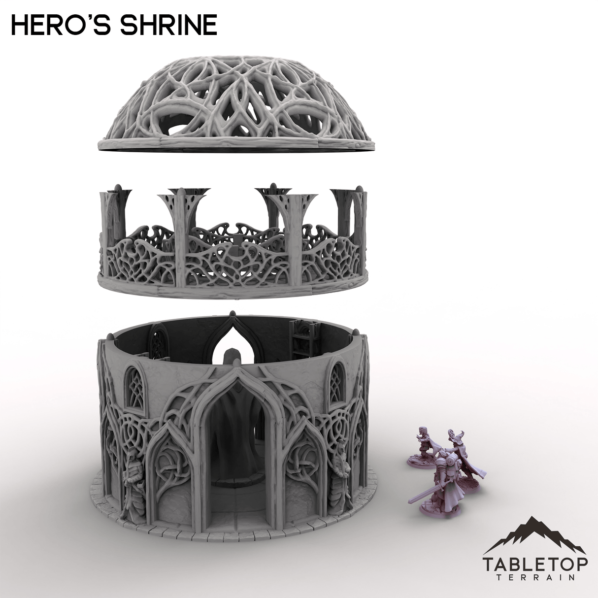 Tabletop Terrain Building Hero's Shrine - Kingdom of Noldareth