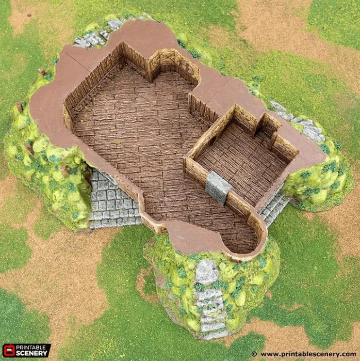 Tabletop Terrain Building Hillock Homestead - Rise of the Halflings - Fantasy Building