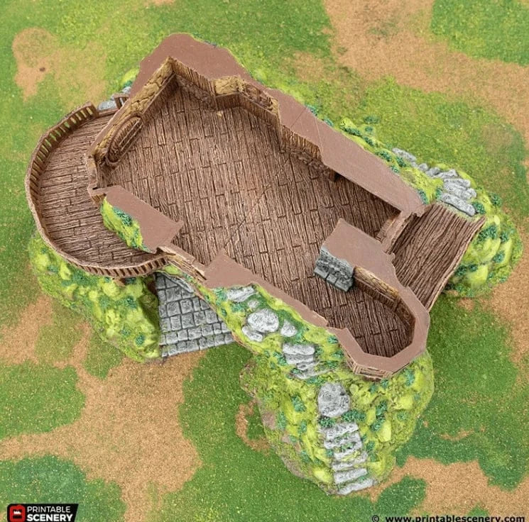 Tabletop Terrain Building Hillock Homestead - Rise of the Halflings - Fantasy Building