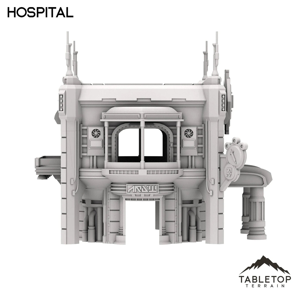 Tabletop Terrain Building Hospital - Futuristic City