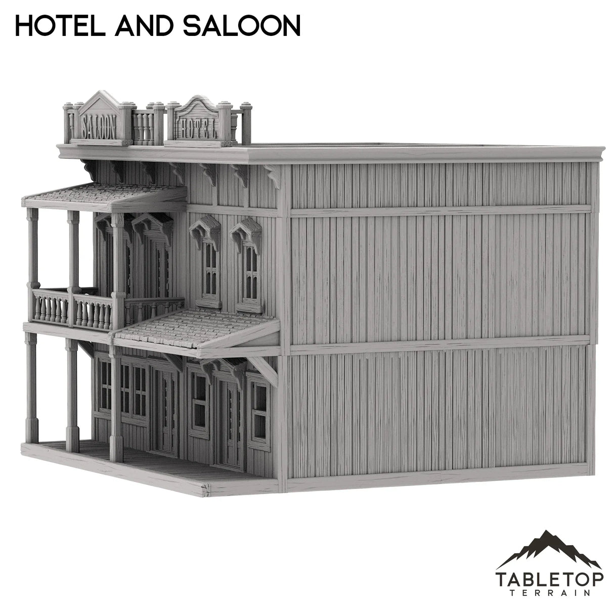 Tabletop Terrain Building Hotel and Saloon - Old Wild Western Rush