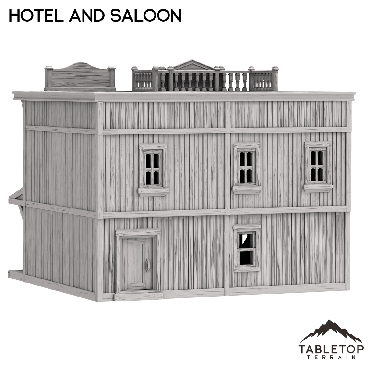 Tabletop Terrain Building Hotel and Saloon - Old Wild Western Rush