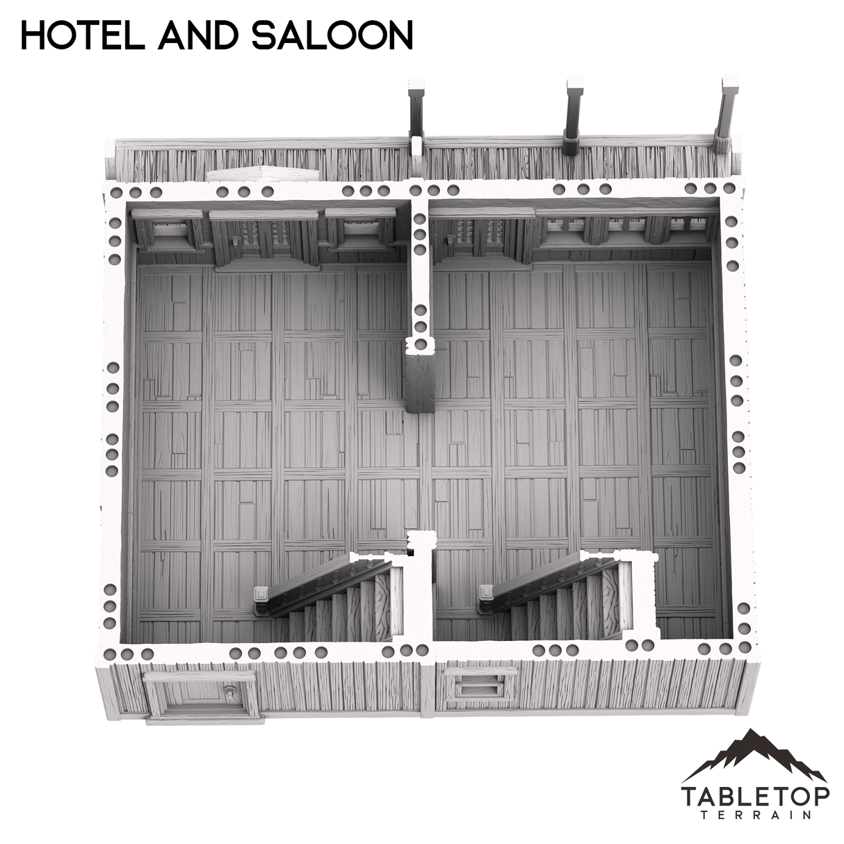 Tabletop Terrain Building Hotel and Saloon - Old Wild Western Rush