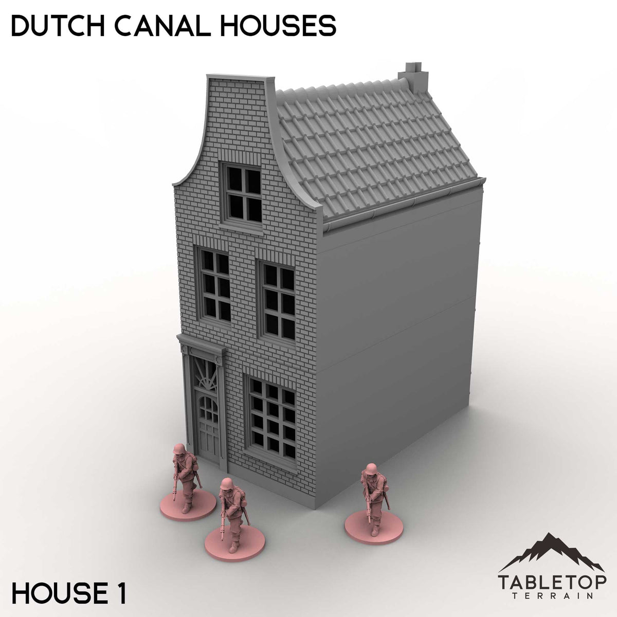 Tabletop Terrain Building House 1 / 32mm Dutch Canal Houses