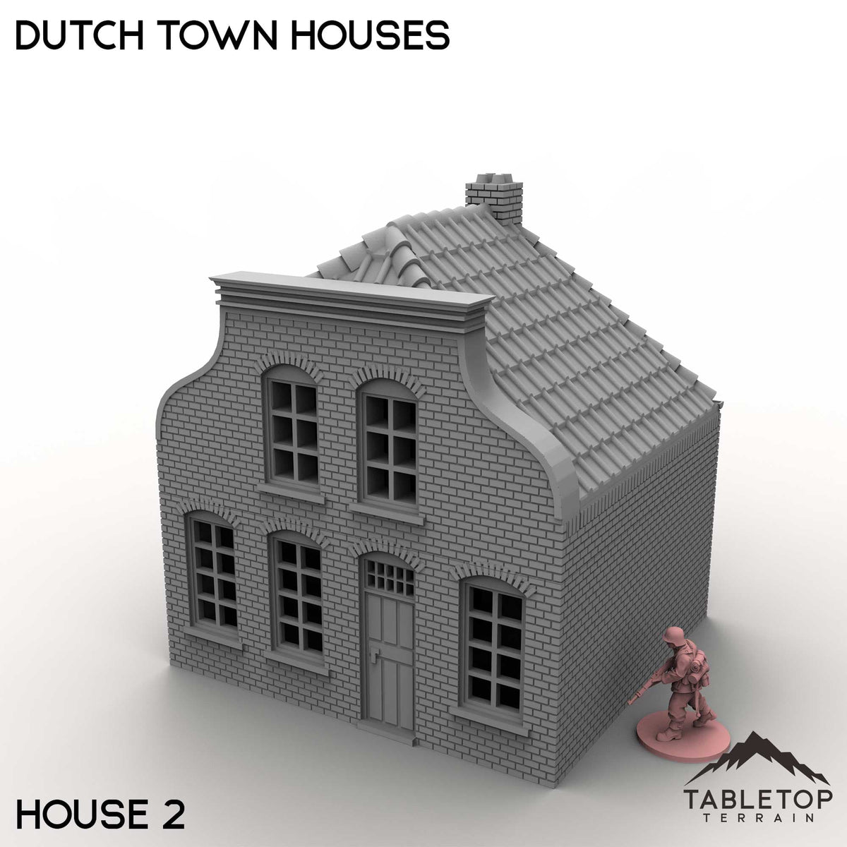 Tabletop Terrain Building House 2 / 32mm Dutch Town Houses
