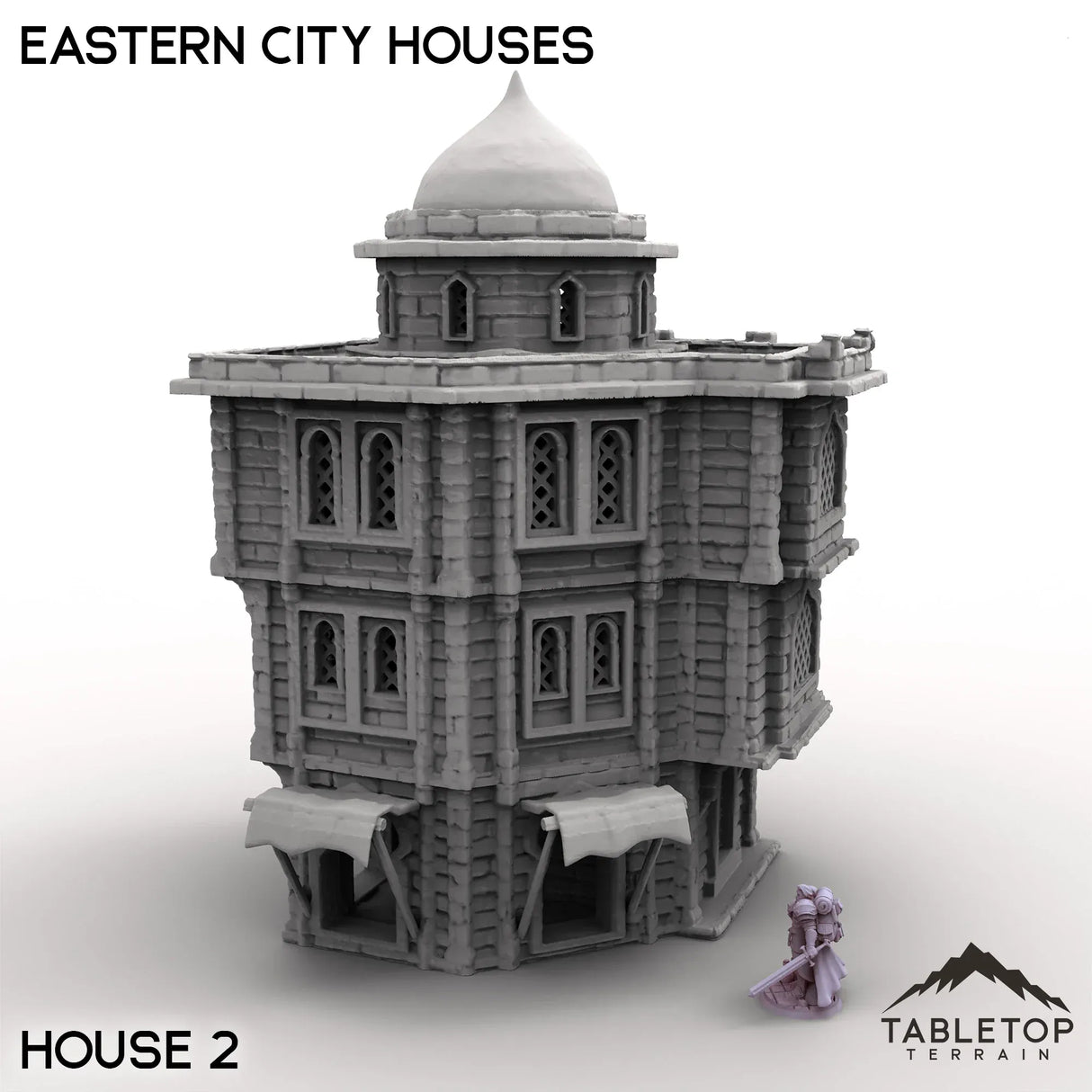 Tabletop Terrain Building House 2 / 32mm Eastern City Houses