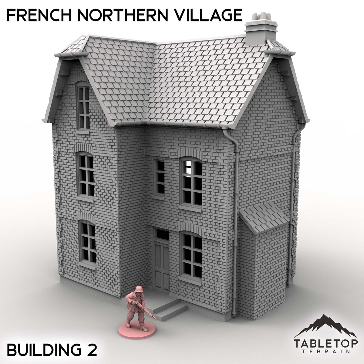 Tabletop Terrain Building House 2 / 32mm French Northern Village