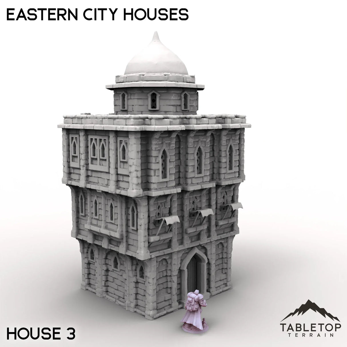 Tabletop Terrain Building House 3 / 32mm Eastern City Houses
