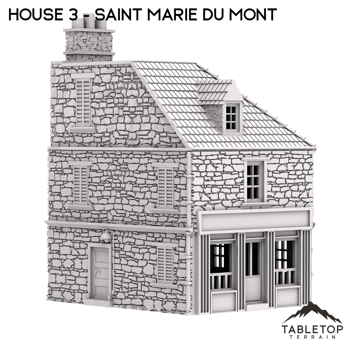 Tabletop Terrain Building House 3 - Saint Marie du Mont