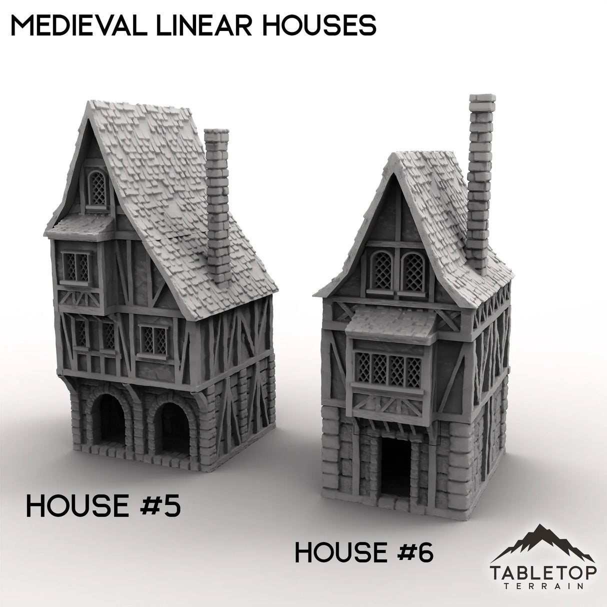 Tabletop Terrain Building House 5 / 32mm Medieval Linear Houses