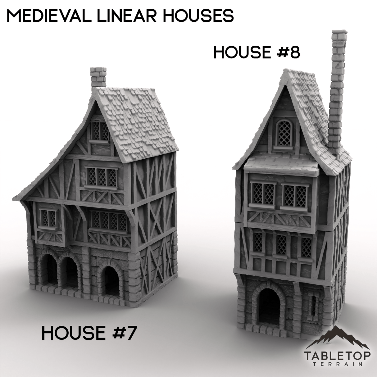 Tabletop Terrain Building House 7 / 32mm Medieval Linear Houses