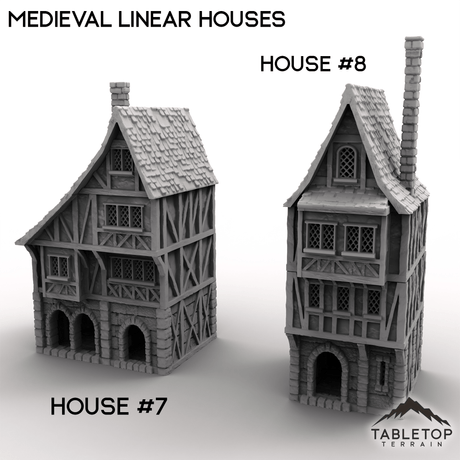Tabletop Terrain Building House 7 / 32mm Medieval Linear Houses