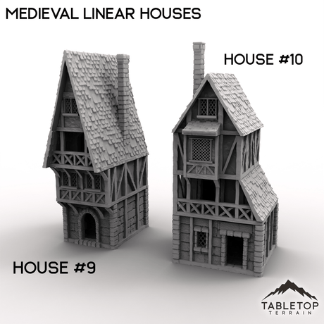 Tabletop Terrain Building House 9 / 32mm Medieval Linear Houses