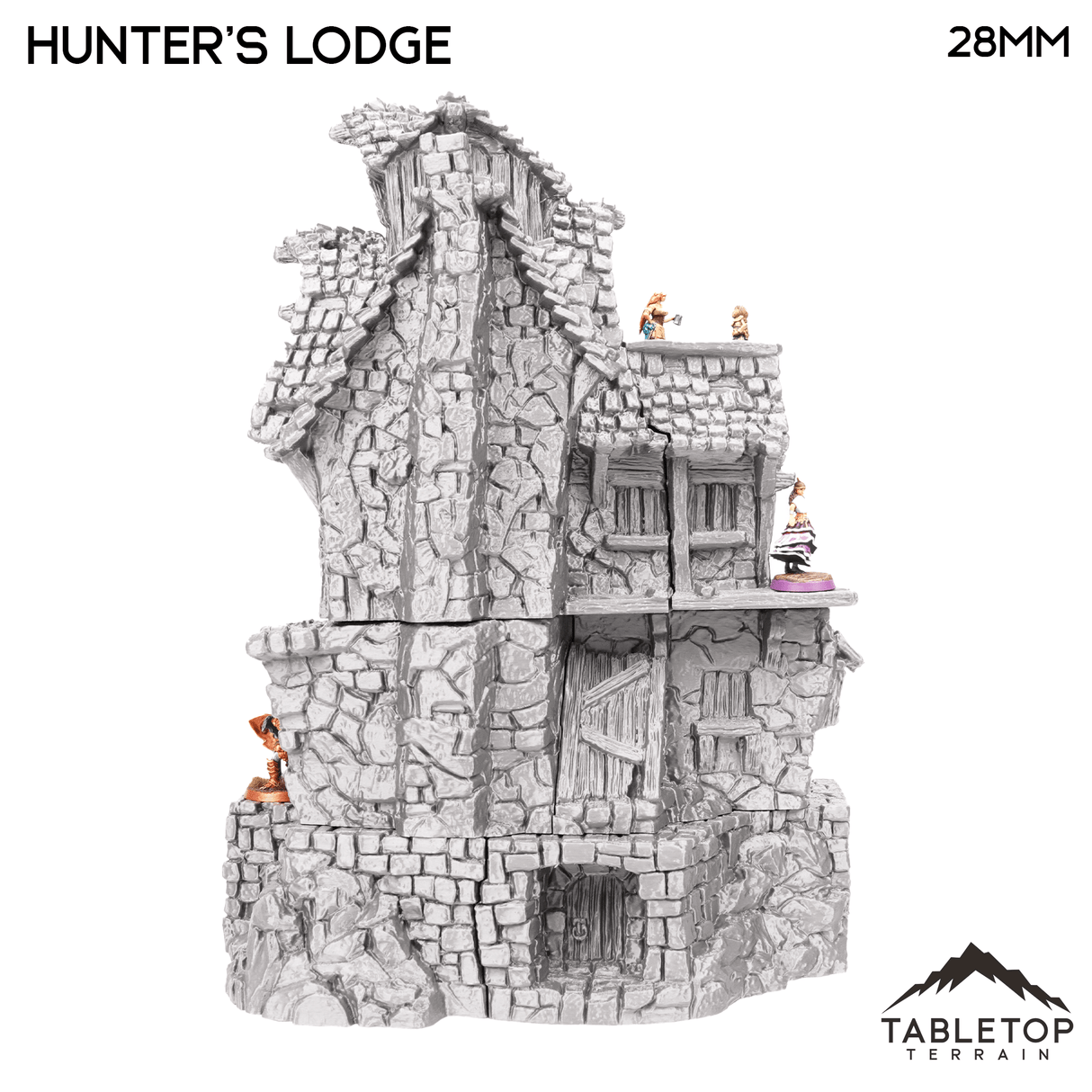 Tabletop Terrain Building Hunter's Lodge - Hagglethorn Hollow - Fantasy Building