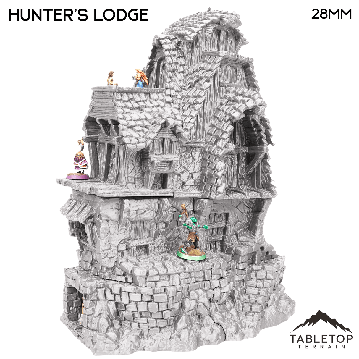 Tabletop Terrain Building Hunter's Lodge - Hagglethorn Hollow - Fantasy Building
