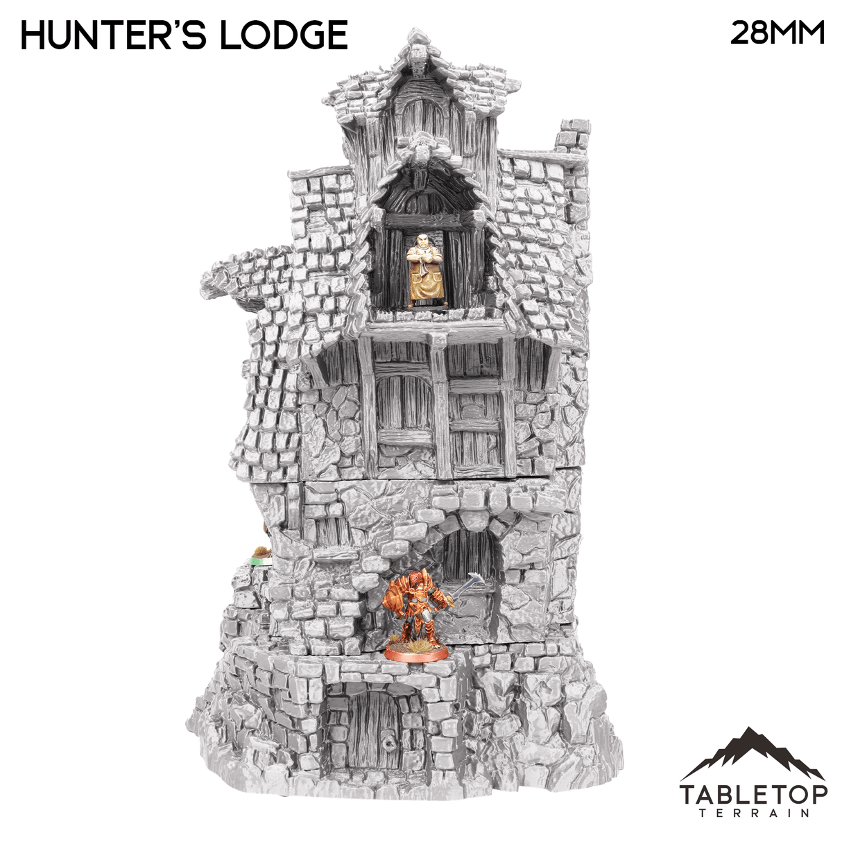 Tabletop Terrain Building Hunter's Lodge - Hagglethorn Hollow - Fantasy Building