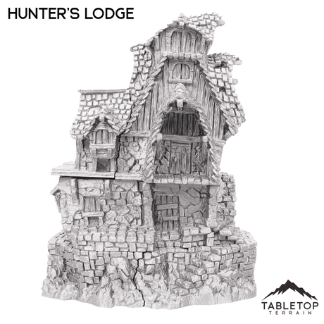 Tabletop Terrain Building Hunter's Lodge - Hagglethorn Hollow - Fantasy Building