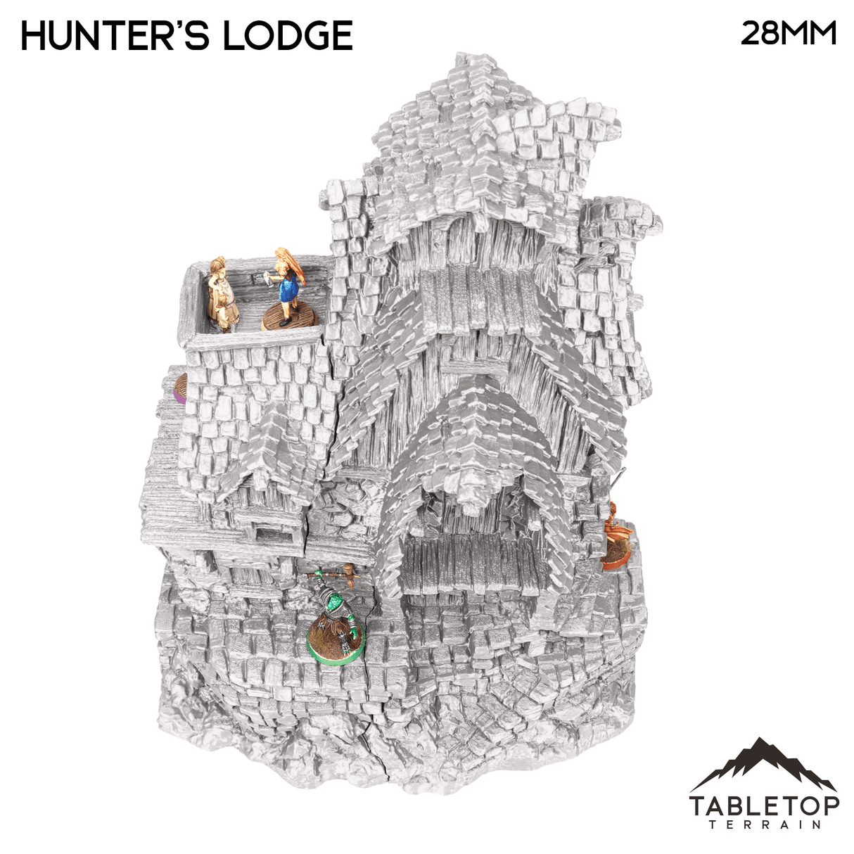 Tabletop Terrain Building Hunter's Lodge - Hagglethorn Hollow - Fantasy Building