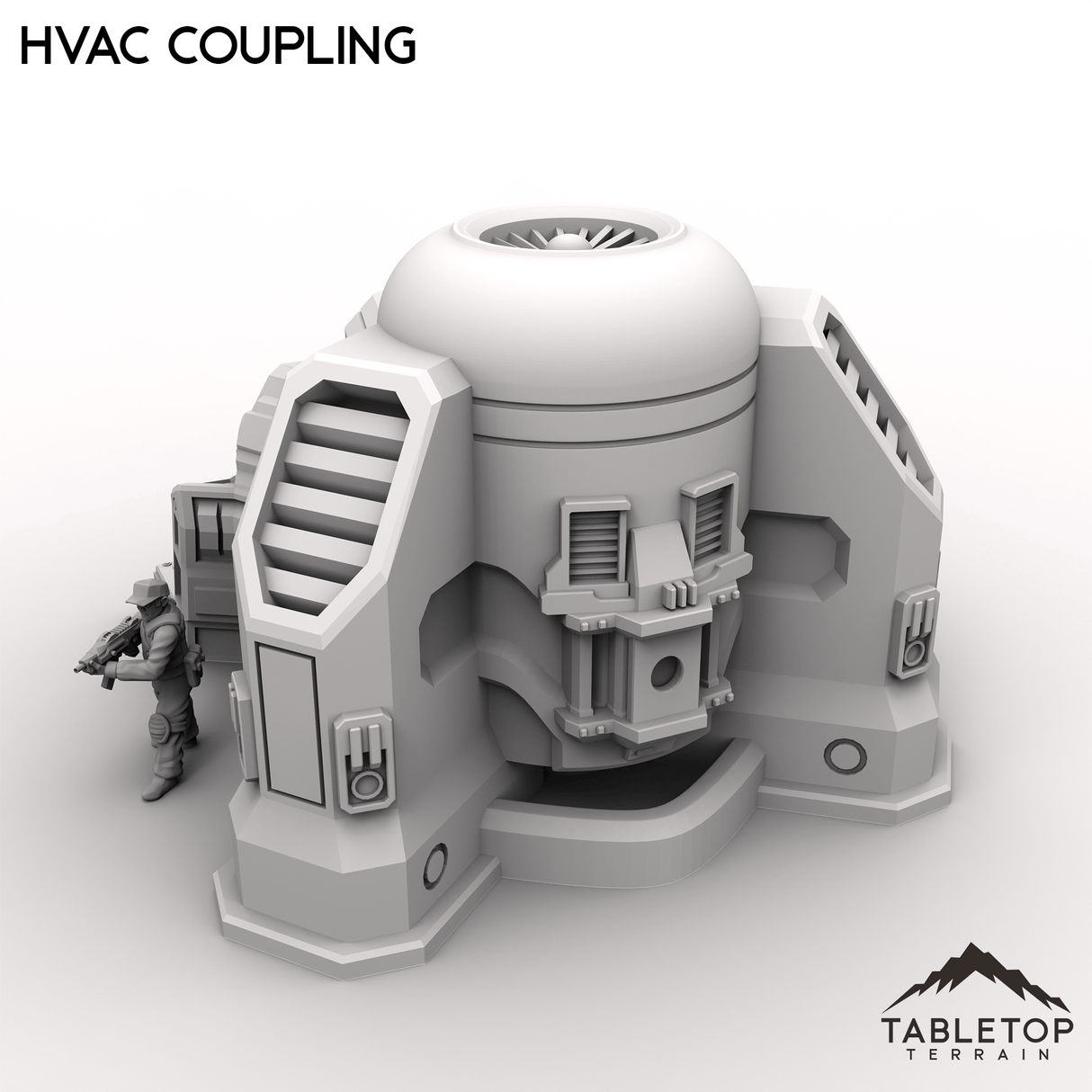 Tabletop Terrain Building HVAC Coupling