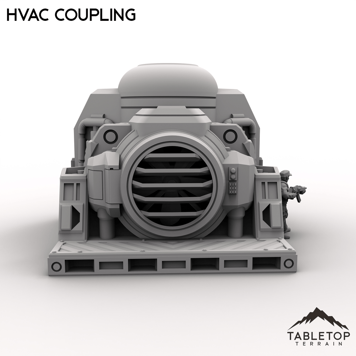 Tabletop Terrain Building HVAC Coupling
