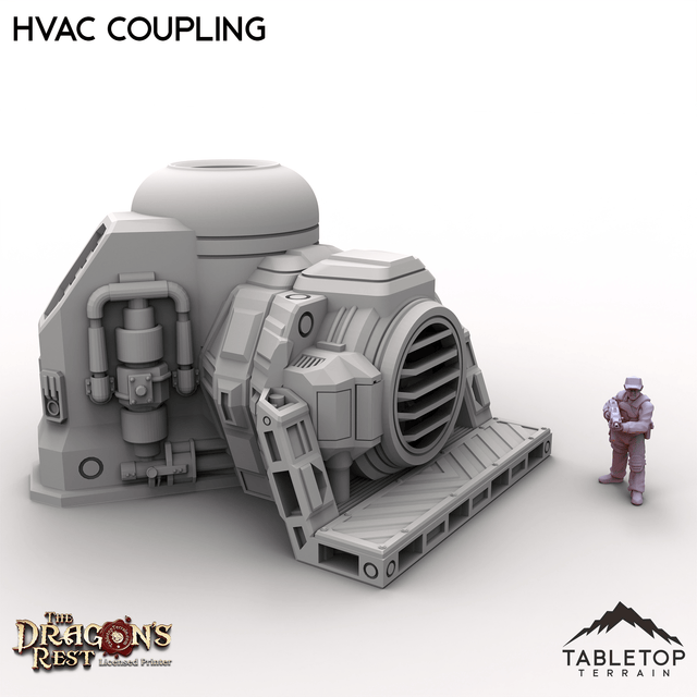 Tabletop Terrain Building HVAC Coupling