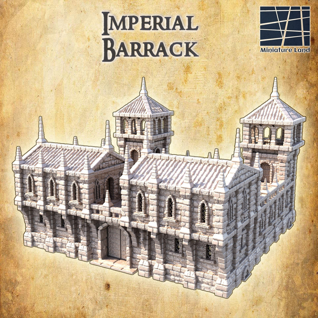 Tabletop Terrain Building Imperial Barrack