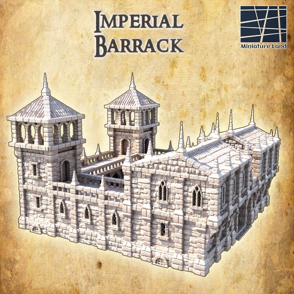 Tabletop Terrain Building Imperial Barrack