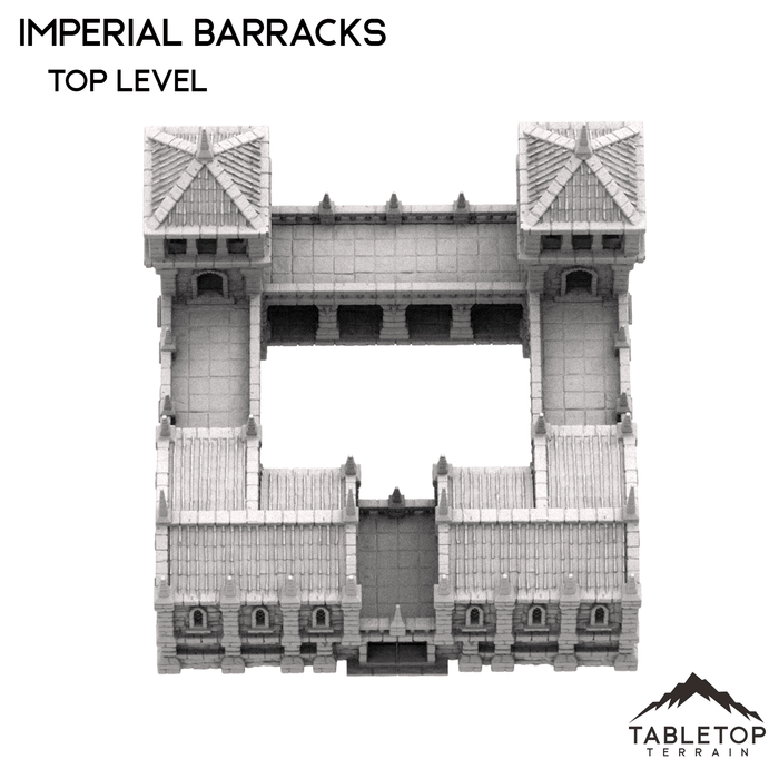 Tabletop Terrain Building Imperial Barracks