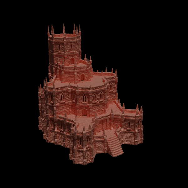 Tabletop Terrain Building Imperial Bastion