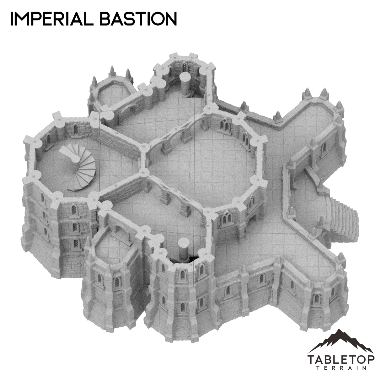 Tabletop Terrain Building Imperial Bastion