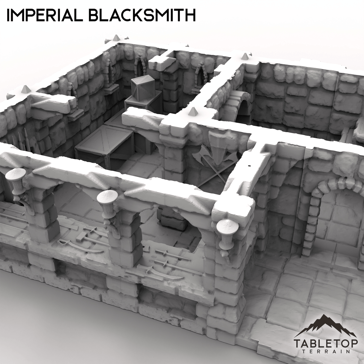 Tabletop Terrain Building Imperial Blacksmith
