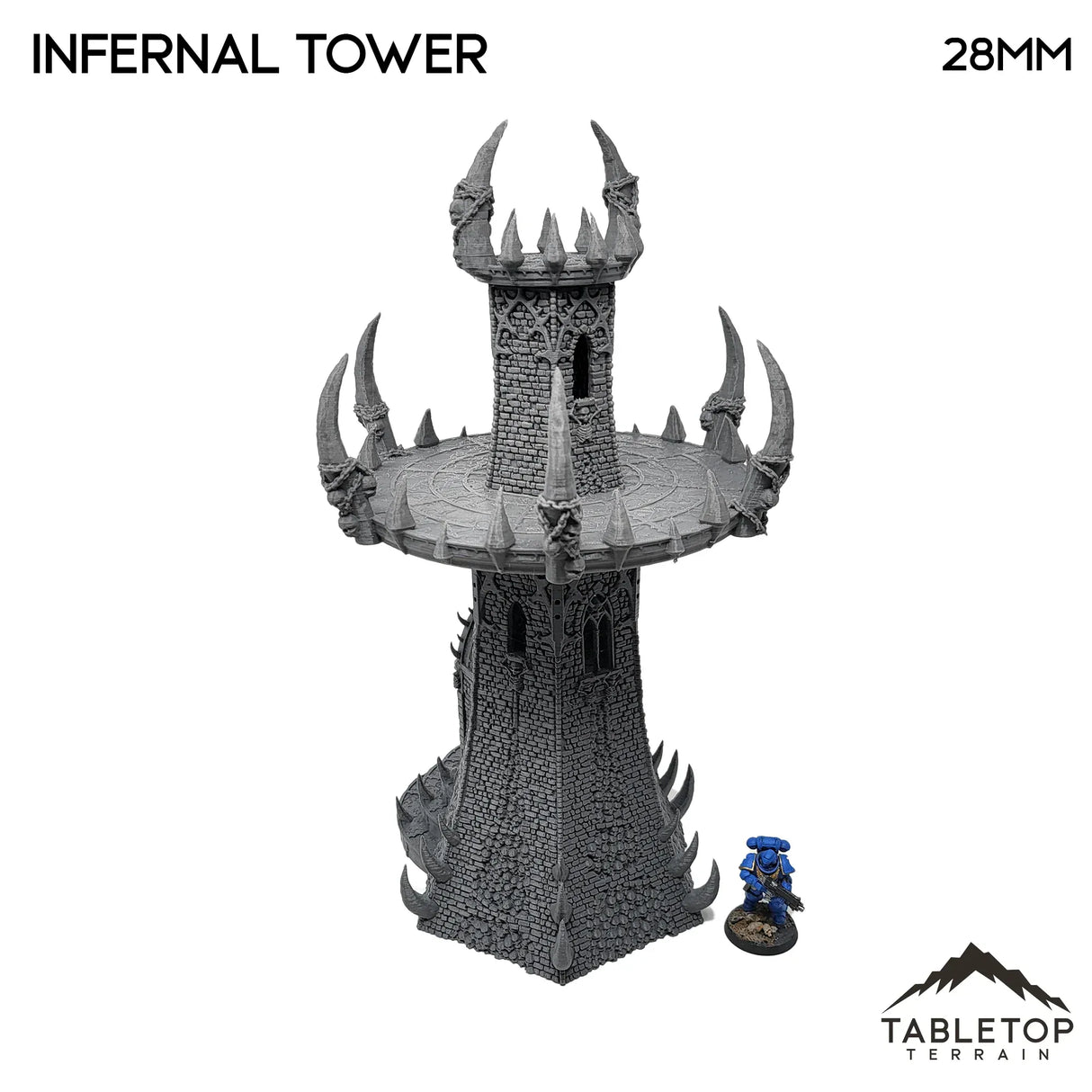 Tabletop Terrain Building Infernal Tower - Fantasy Demon Building