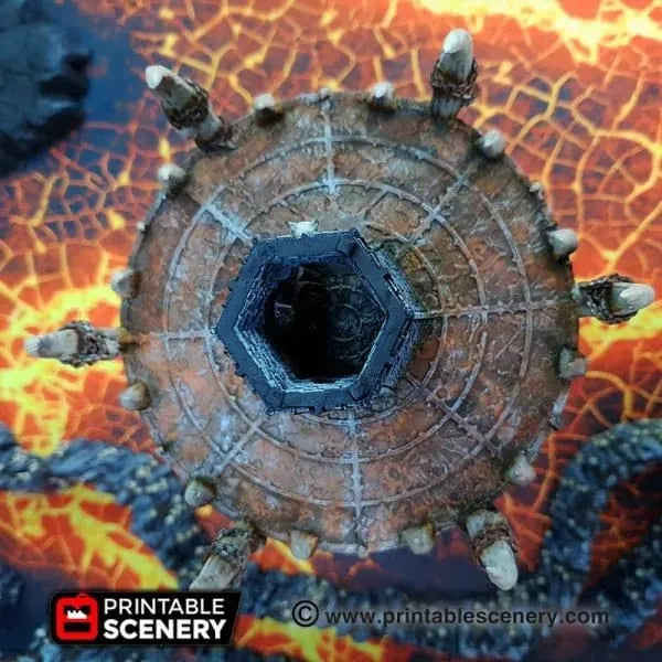 Tabletop Terrain Building Infernal Tower - Fantasy Demon Building