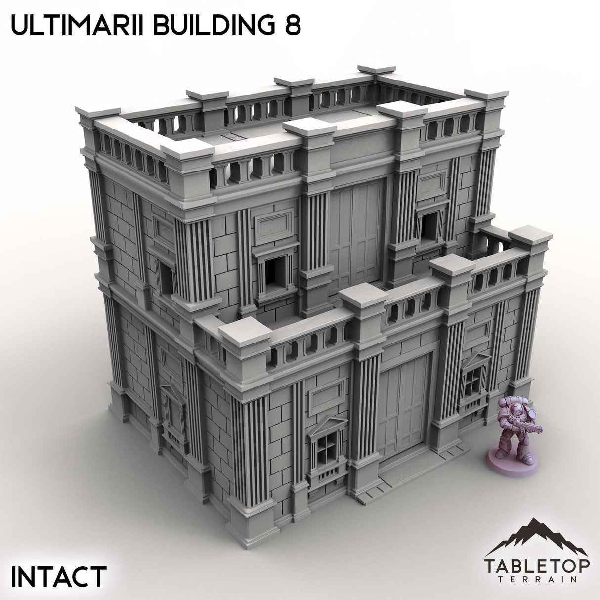 Tabletop Terrain Building Intact / 32mm Ultimarii Building 8