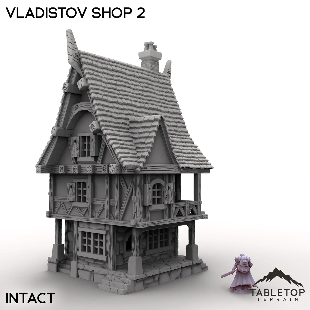 Tabletop Terrain Building Intact / 32mm Vladistov Shop 2