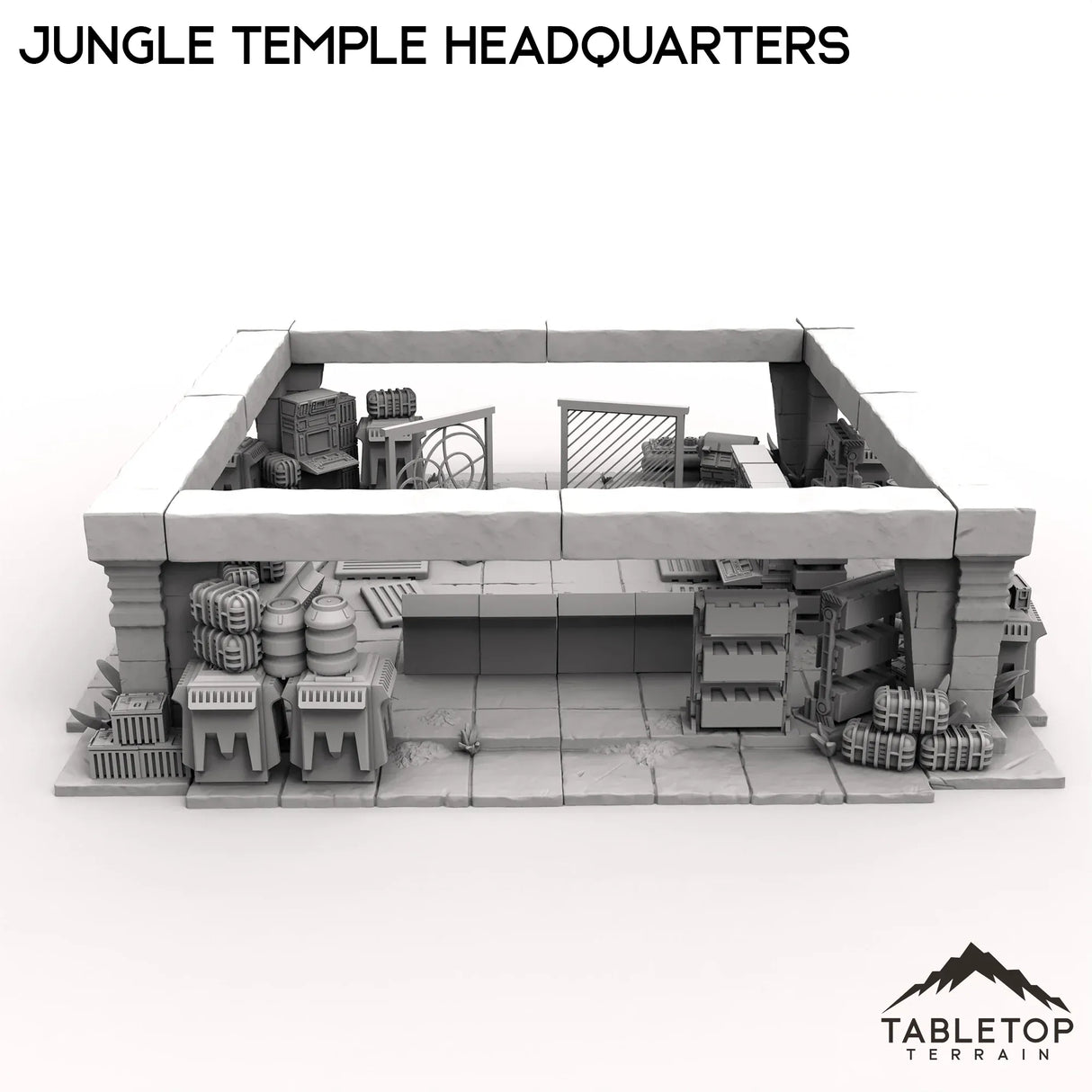 Tabletop Terrain Building Jungle Temple Headquarters
