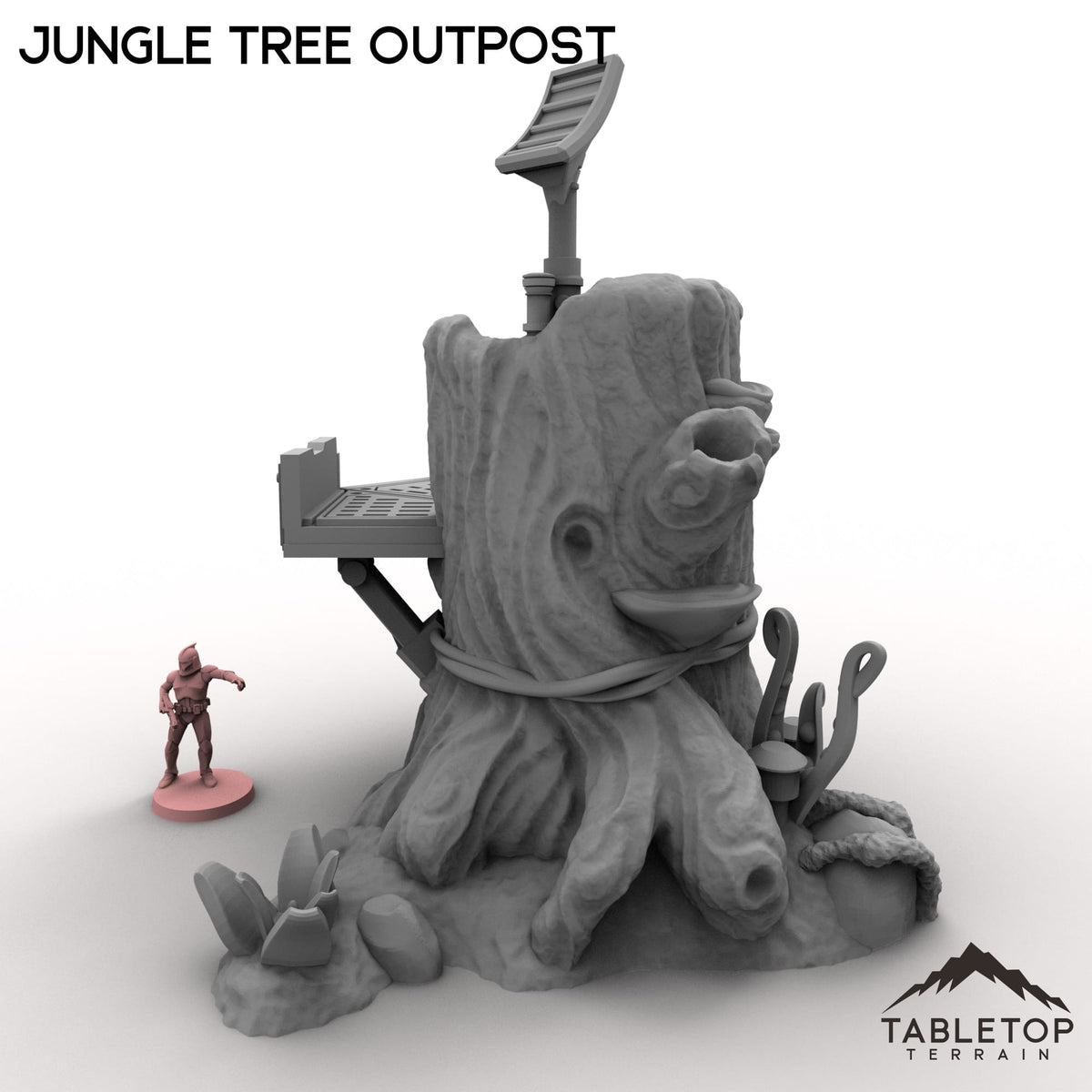 Tabletop Terrain Building Jungle Tree Outpost