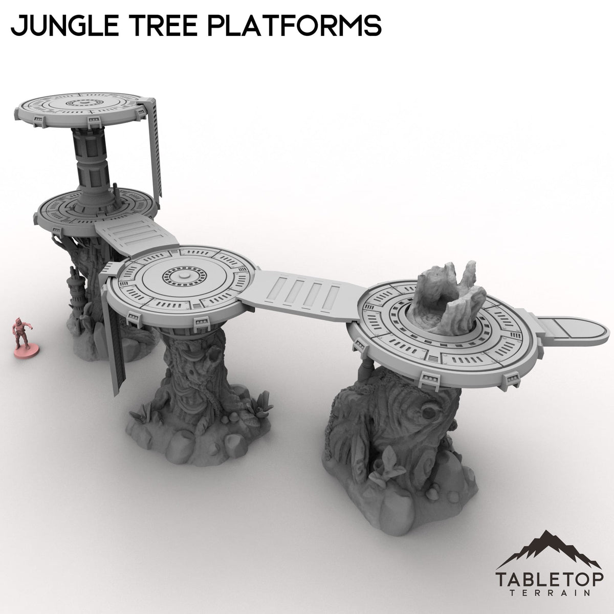 Tabletop Terrain Building Jungle Tree Platforms