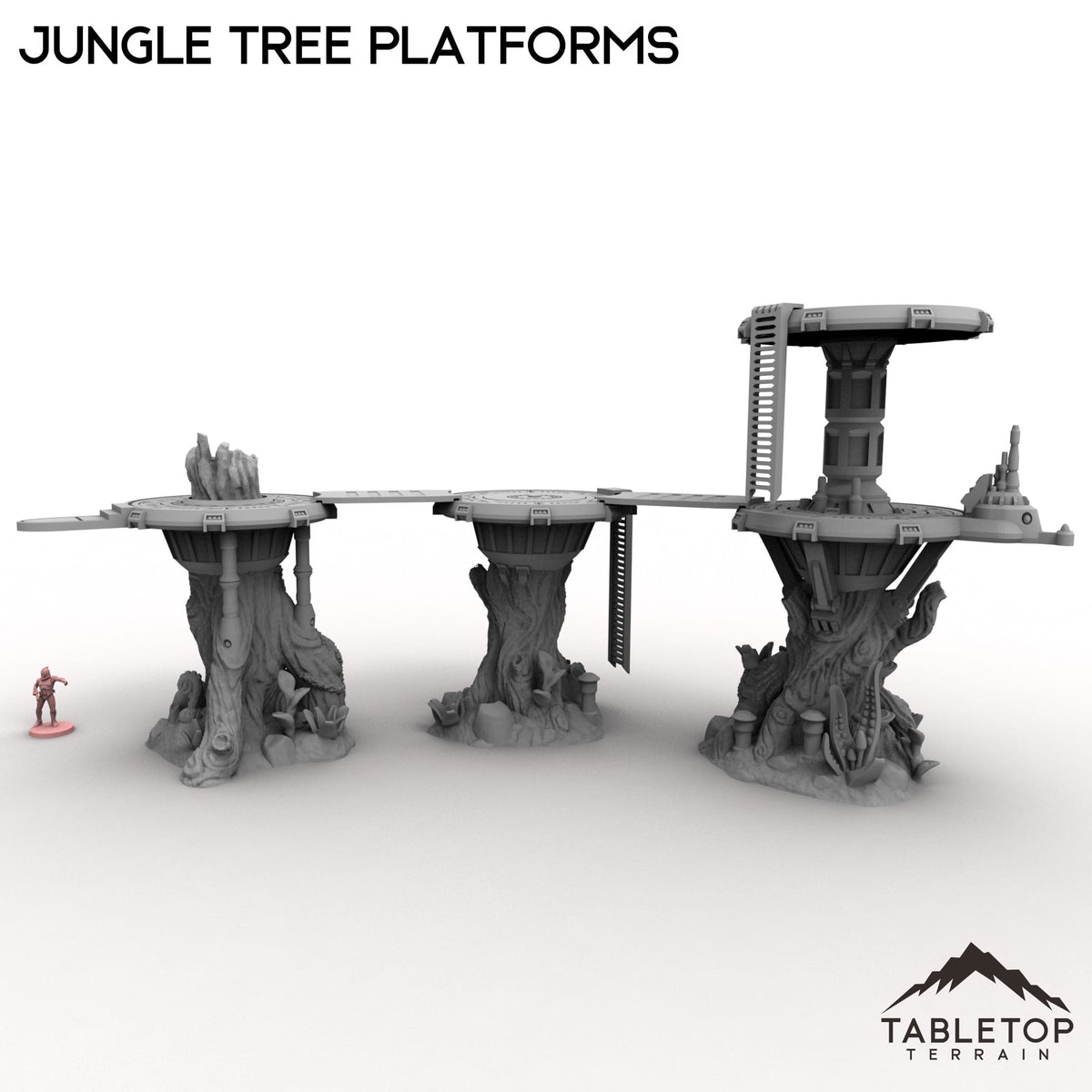 Tabletop Terrain Building Jungle Tree Platforms