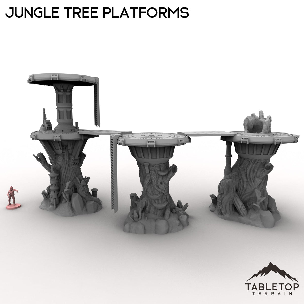 Tabletop Terrain Building Jungle Tree Platforms