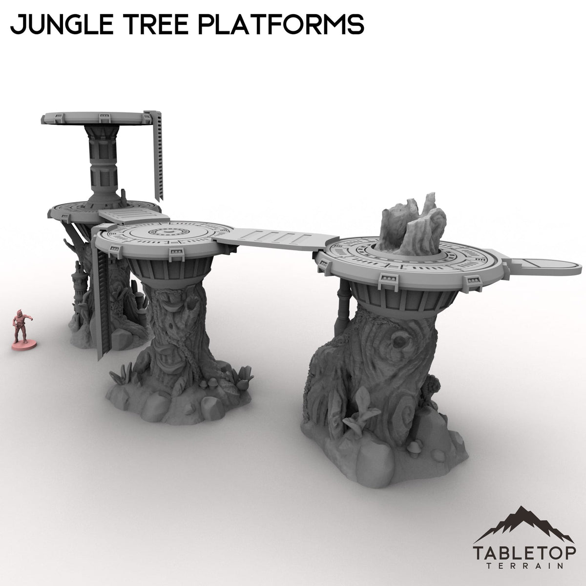 Tabletop Terrain Building Jungle Tree Platforms