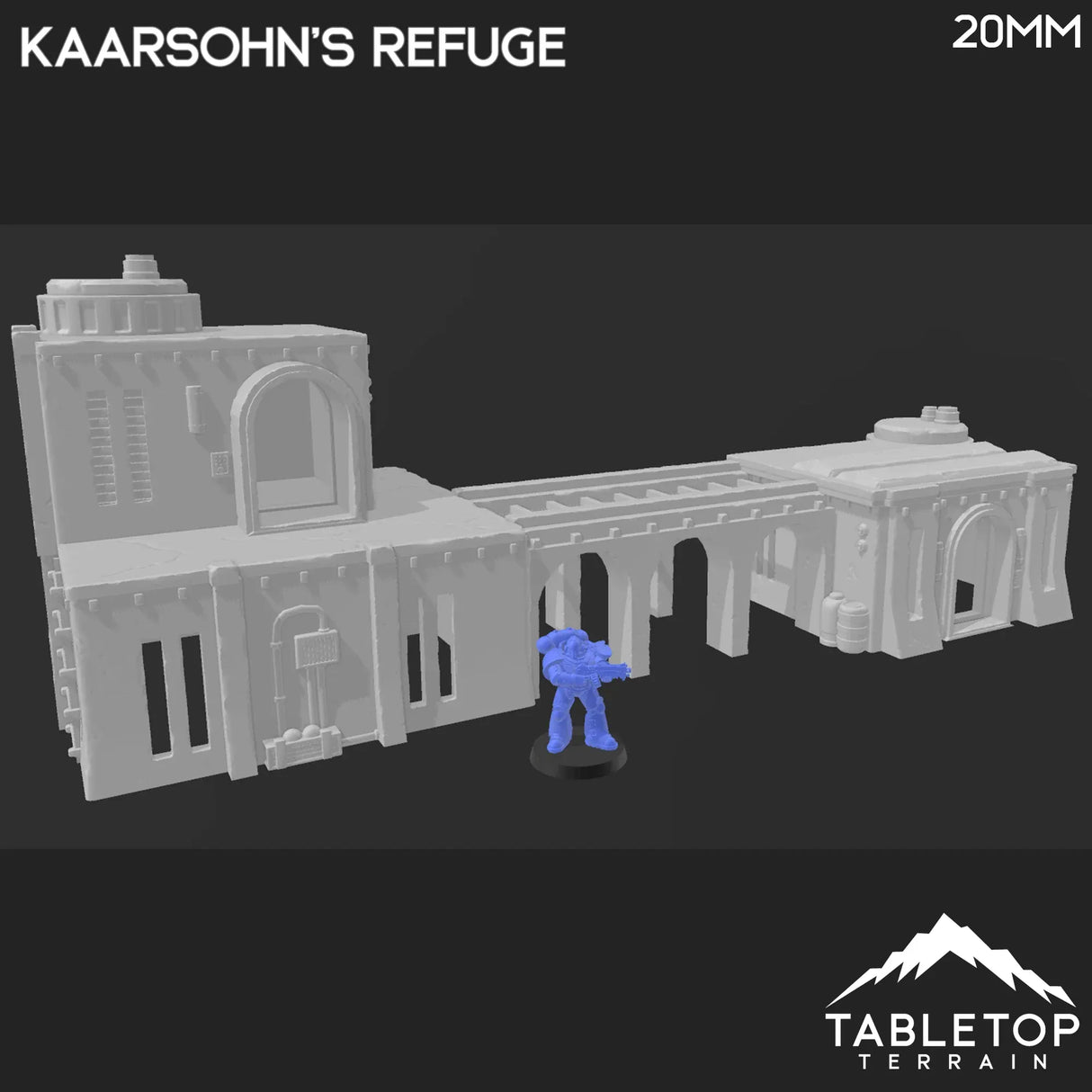 Tabletop Terrain Building Kaarsohn's Refuge + Ruined Refuge - Star Wars Legion Building