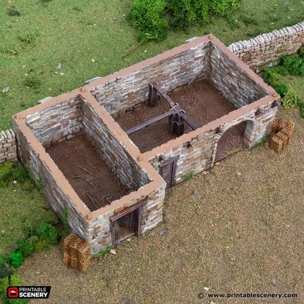 Tabletop Terrain Building King Stables - Country & King - Fantasy Historical Building