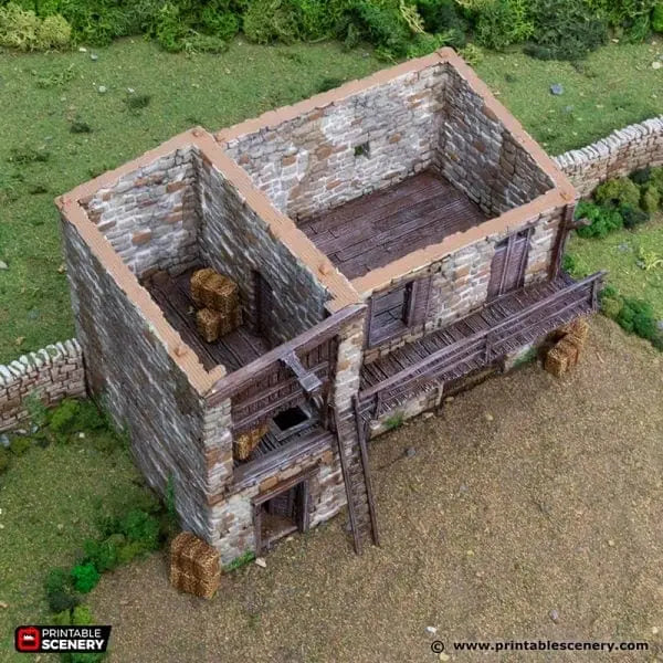 Tabletop Terrain Building King Stables - Country & King - Fantasy Historical Building