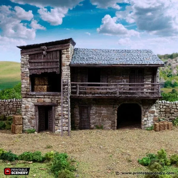 Tabletop Terrain Building King Stables - Country & King - Fantasy Historical Building