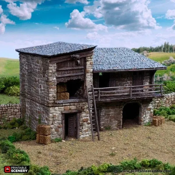 Tabletop Terrain Building King Stables - Country & King - Fantasy Historical Building