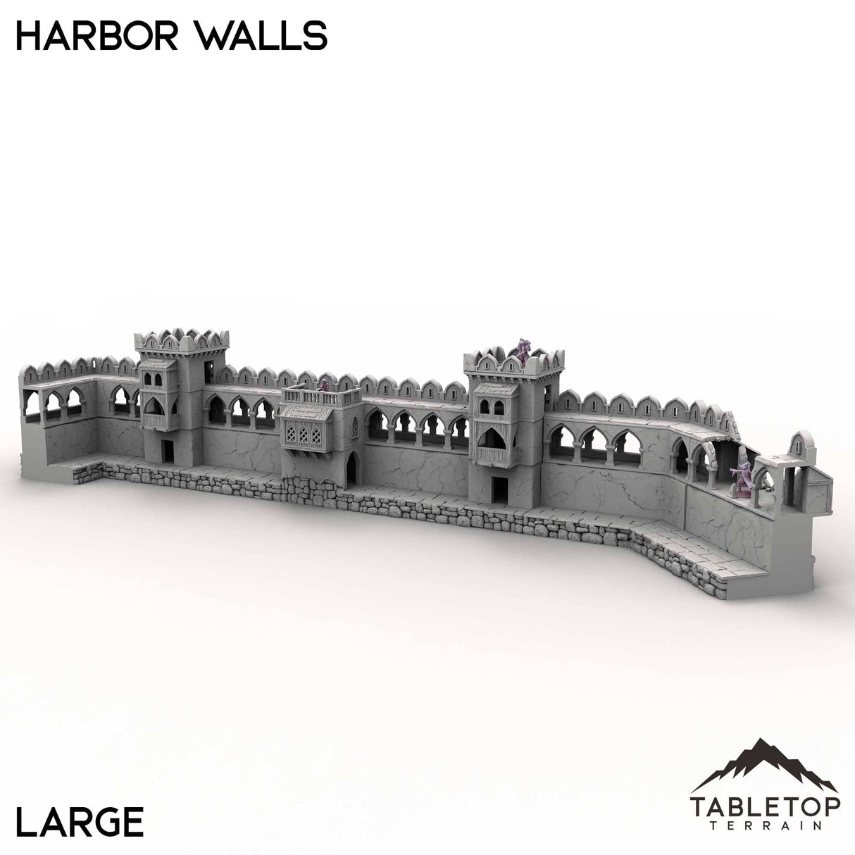 Tabletop Terrain Building Large / 32mm Harbor Walls