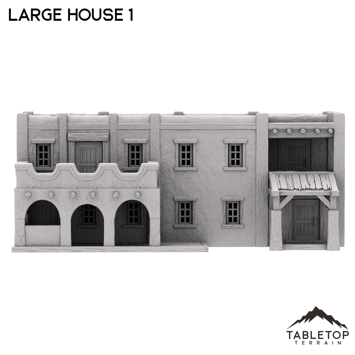 Tabletop Terrain Building Large House 1 - Old Wild Western Rush