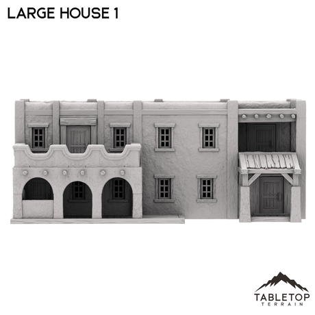 Tabletop Terrain Building Large House 1 - Old Wild Western Rush