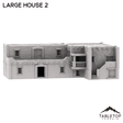 Tabletop Terrain Building Large House 2 - Old Wild Western Rush